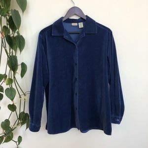 L.L. Bean Velour Blouse Size Medium